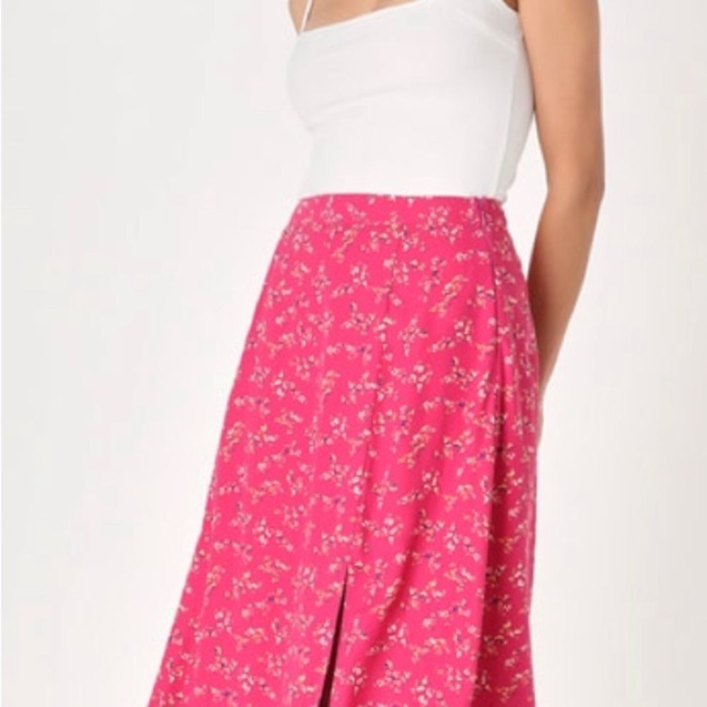 Floral Pink Skirt